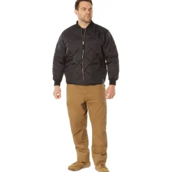 Diamond Nylon Quilted Flight Jacket