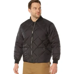 Diamond Nylon Quilted Flight Jacket