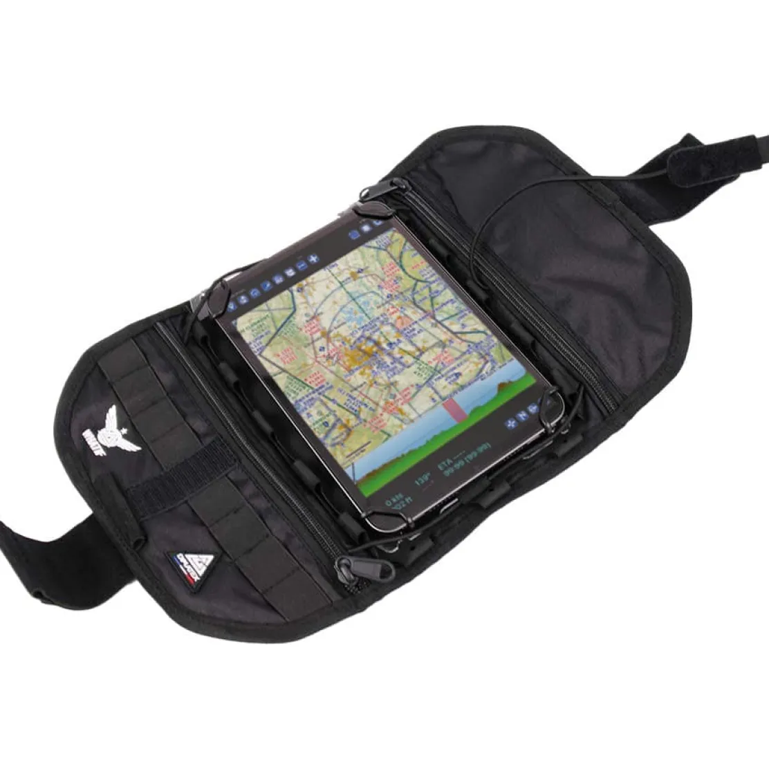 Dimatex "What If" Tech Black Kneeboard - Fighter Pilot Tablet Support