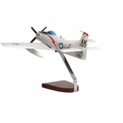 Douglas A-1 Skyraider Large Mahogany Model