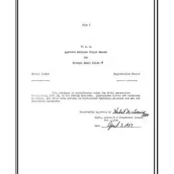 Ercoupe 415D,C Flight Manual (part# ER415D,C)