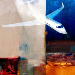 Executive Meeting Frank Martin Aviation Art Print