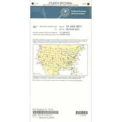 FAA Atlanta VFR Sectional Aeronautical Chart - 07/09/26 thru 09/03/26