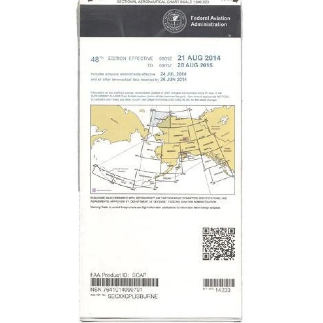 FAA Cape Lisburne VFR Sectional Chart for Alaska Pilots - 07/09/26 thru 09/03/26