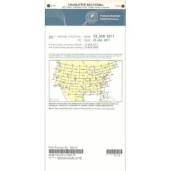 FAA Charlotte VFR Sectional Aeronautical Chart - 07/09/26 thru 09/03/26