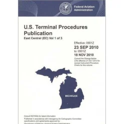 FAA East Central Vol 1 U.S. Terminal Procedures Publication Bound - 07/09/26 thru 09/03/26