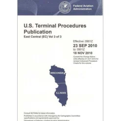 FAA East Central Vol 3 U.S. Terminal Procedures Publication Bound - 07/09/26 thru 09/03/26