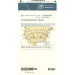 FAA Halifax VFR Sectional Aeronautical Chart - 07/09/26 thru 09/03/26