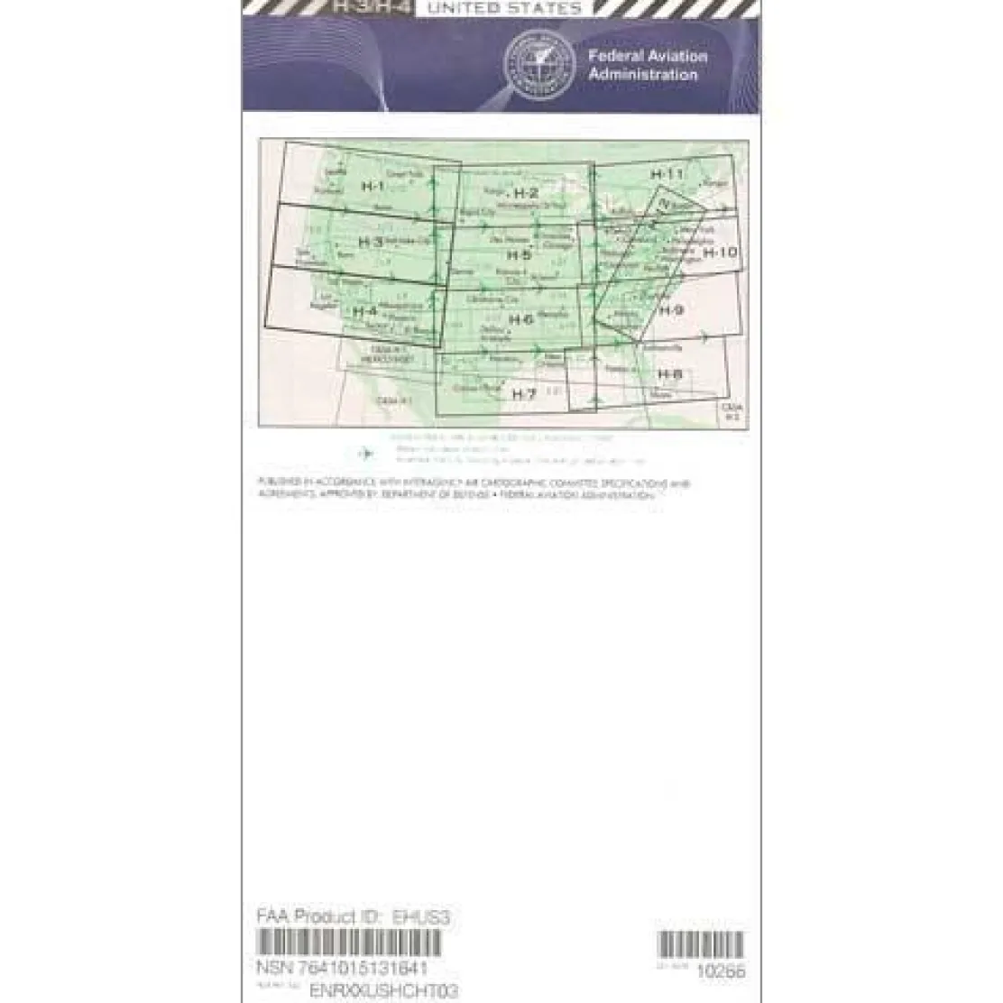FAA H3/4 Instrument Flight Rules (IFR) Enroute High Altitude Chart - 07/09/26 thru 09/03/26
