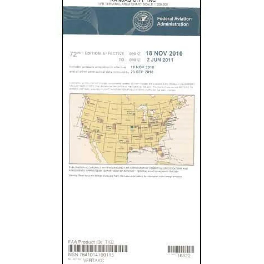 FAA Kansas City VFR Terminal Area Chart - 07/09/26 thru 09/03/26