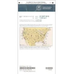 FAA Klamath Falls VFR Sectional Aeronautical Chart - 07/09/26 thru 09/03/26