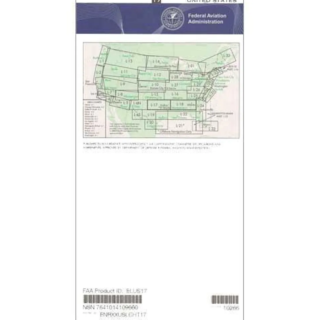 FAA L17/18 Instrument Flight Rules (IFR) Enroute Low Altitude Chart - 07/09/26 thru 09/03/26