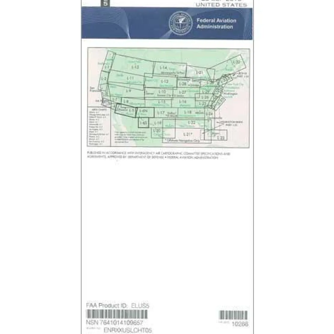 FAA L5/6 Instrument Flight Rules (IFR) Enroute Low Altitude Chart - 07/09/26 thru 09/03/26