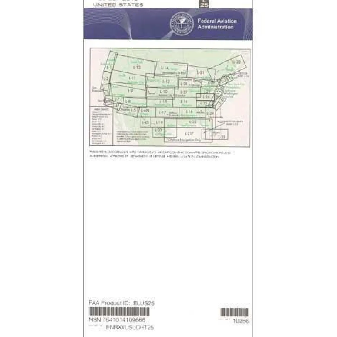 FAA L25/26 Instrument Flight Rules (IFR) Enroute Low Altitude Chart - 07/09/26 thru 09/03/26