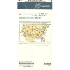 FAA Montreal VFR Sectional Aeronautical Chart - 07/09/26 thru 09/03/26