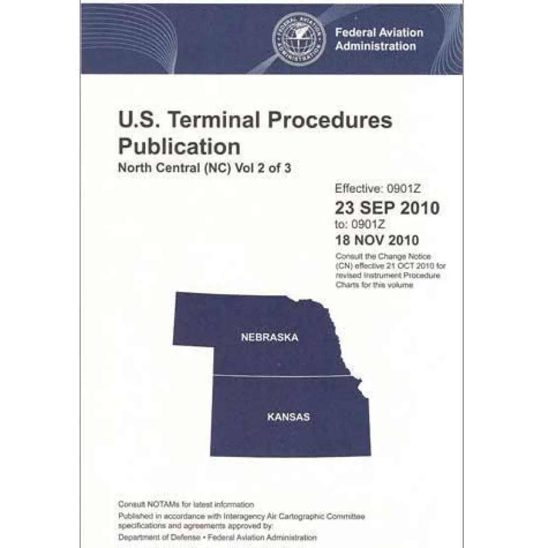 FAA North Central Vol 2 U.S. Terminal Procedures Publication Bound - 07/09/26 thru 09/03/26