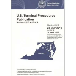 FAA North East Vol 3 U.S. Terminal Procedures Publication Bound - 07/09/26 thru 09/03/26