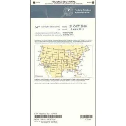 FAA Phoenix VFR Sectional Aeronautical Chart - 07/09/26 thru 09/03/26