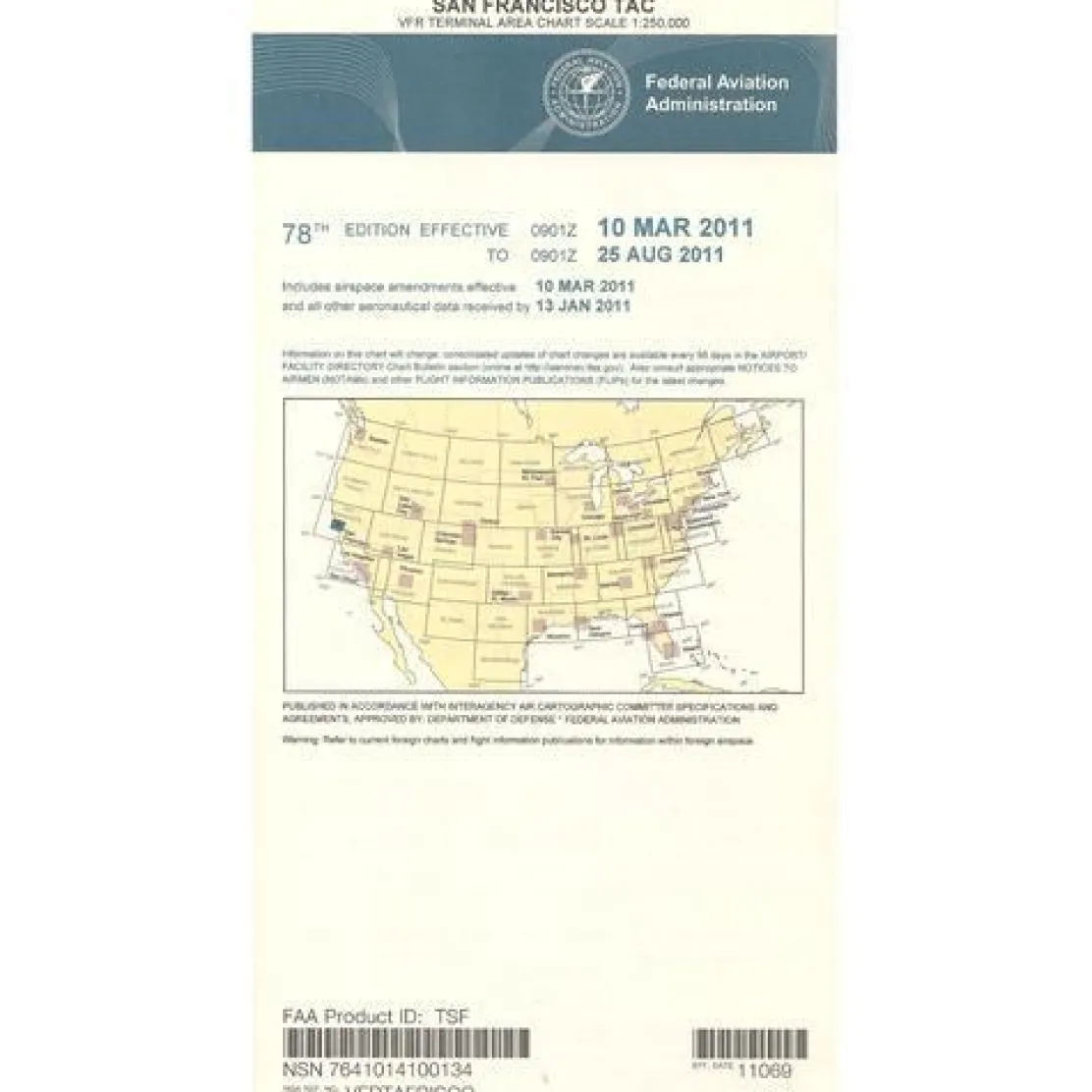 FAA San Francisco VFR Terminal Area Chart - 07/09/26 thru 09/03/26