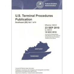 FAA South East Vol 1 U.S. Terminal Procedures Publication Bound - 07/09/26 thru 09/03/26