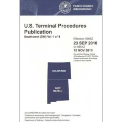FAA South West Vol 1 U.S. Terminal Procedures Publication Bound - 07/09/26 thru 09/03/26