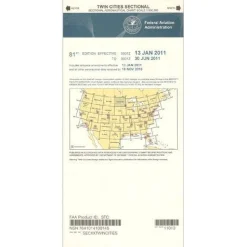 FAA Twin Cities VFR Sectional Aeronautical Chart - 07/09/26 thru 09/03/26