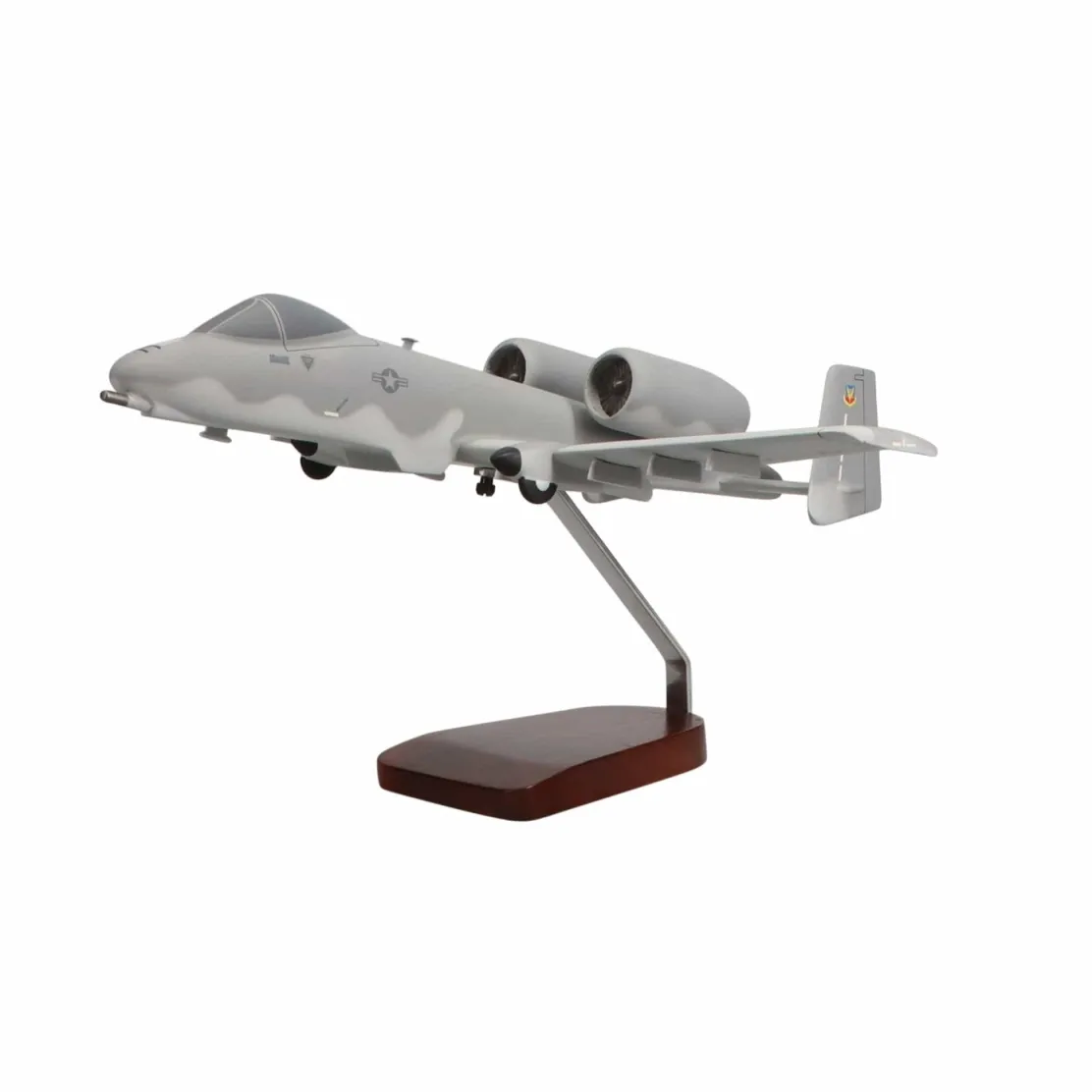Fairchild Republic A-10A Thunderbolt II Warthog Large Mahogany Model