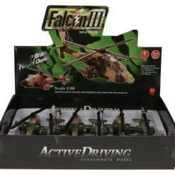 7" Falcon III Helicopter Pullback Toy w/Light and Sound (1 Piece. Assorted Styles)