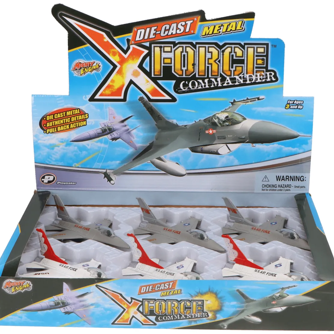 F-16 Falcon 6" Pullback Diecast Airplane (1 Piece. Assorted Styles)