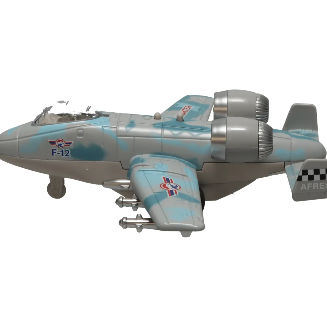 6" Fighter Jet Pullback Toy w/Light and Sound (1 Piece. Assorted Styles)