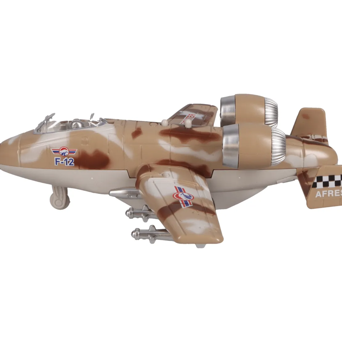 6" Fighter Jet Pullback Toy w/Light and Sound (1 Piece. Assorted Styles)