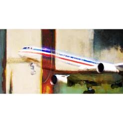 Flare - Boeing 767 Frank Martin Aviation Art Print