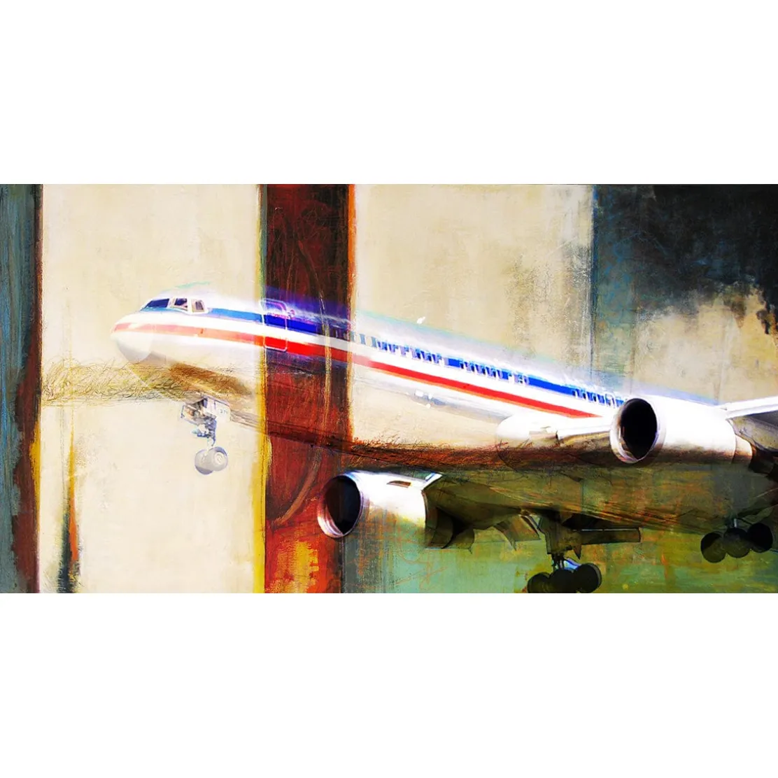 Flare - Boeing 767 Frank Martin Aviation Art Print
