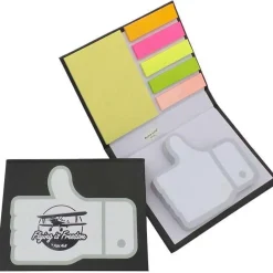 Flying is Freedom Thumbs-Up Aviation Sticky Notes Set