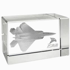 F-22 Raptor 3D Rectangle Block by Etched Memory