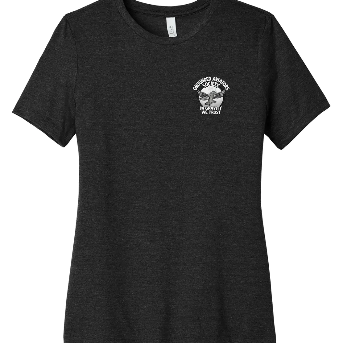 Grounded Aviators Society - Caution Flight Risk Women's T-Shirt by Aeroplane Apparel Co.