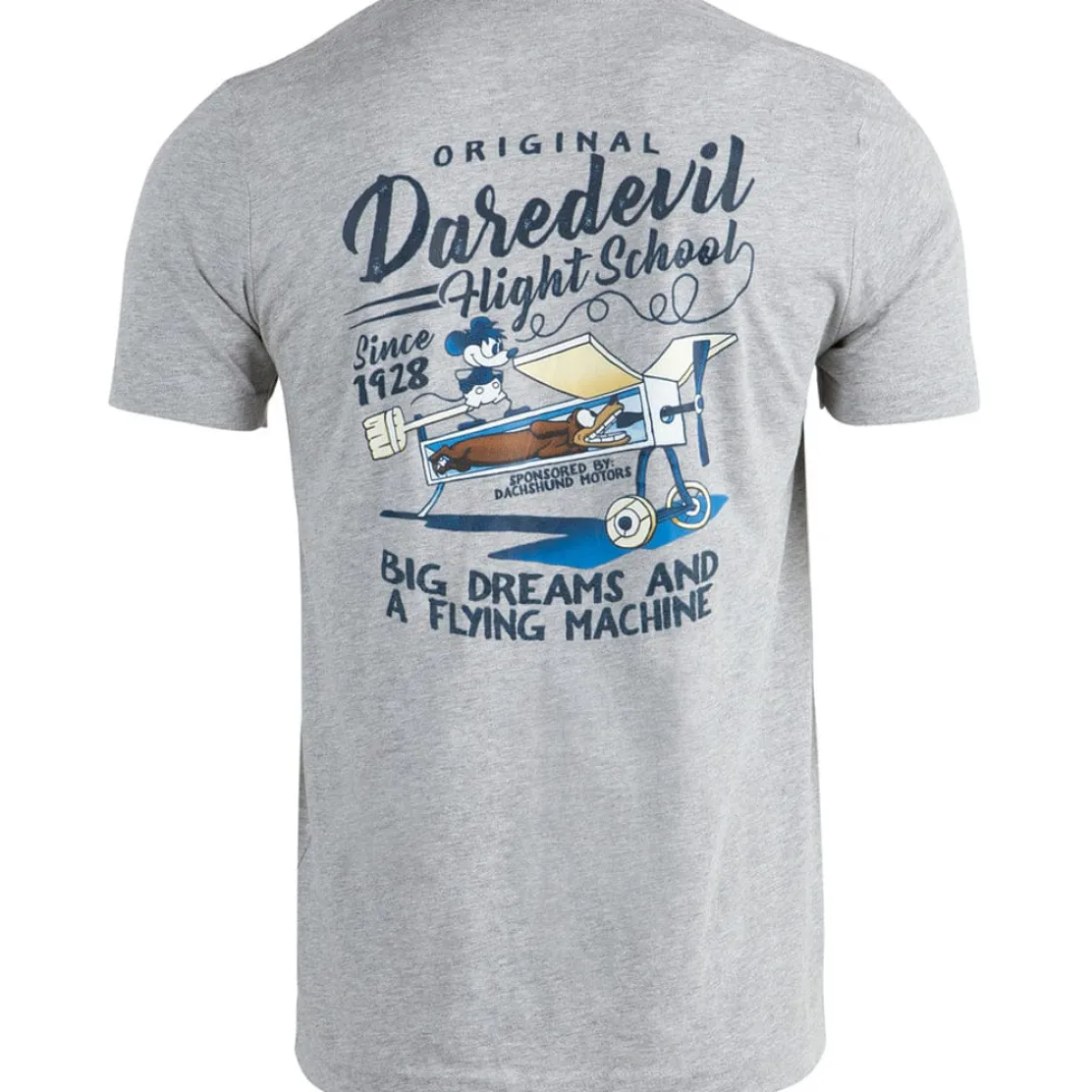 Grounded Aviators Society - Original Daredevil Flight School T-Shirt by Aeroplane Apparel Co.
