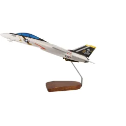 Grumman F-14A Tomcat VF-84 Jolly Rogers Large Mahogany Model