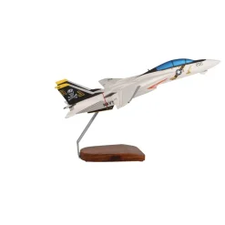 Grumman F-14A Tomcat VF-84 Jolly Rogers Large Mahogany Model