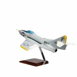Grumman F9F-8 Cougar Large Mahogany Model