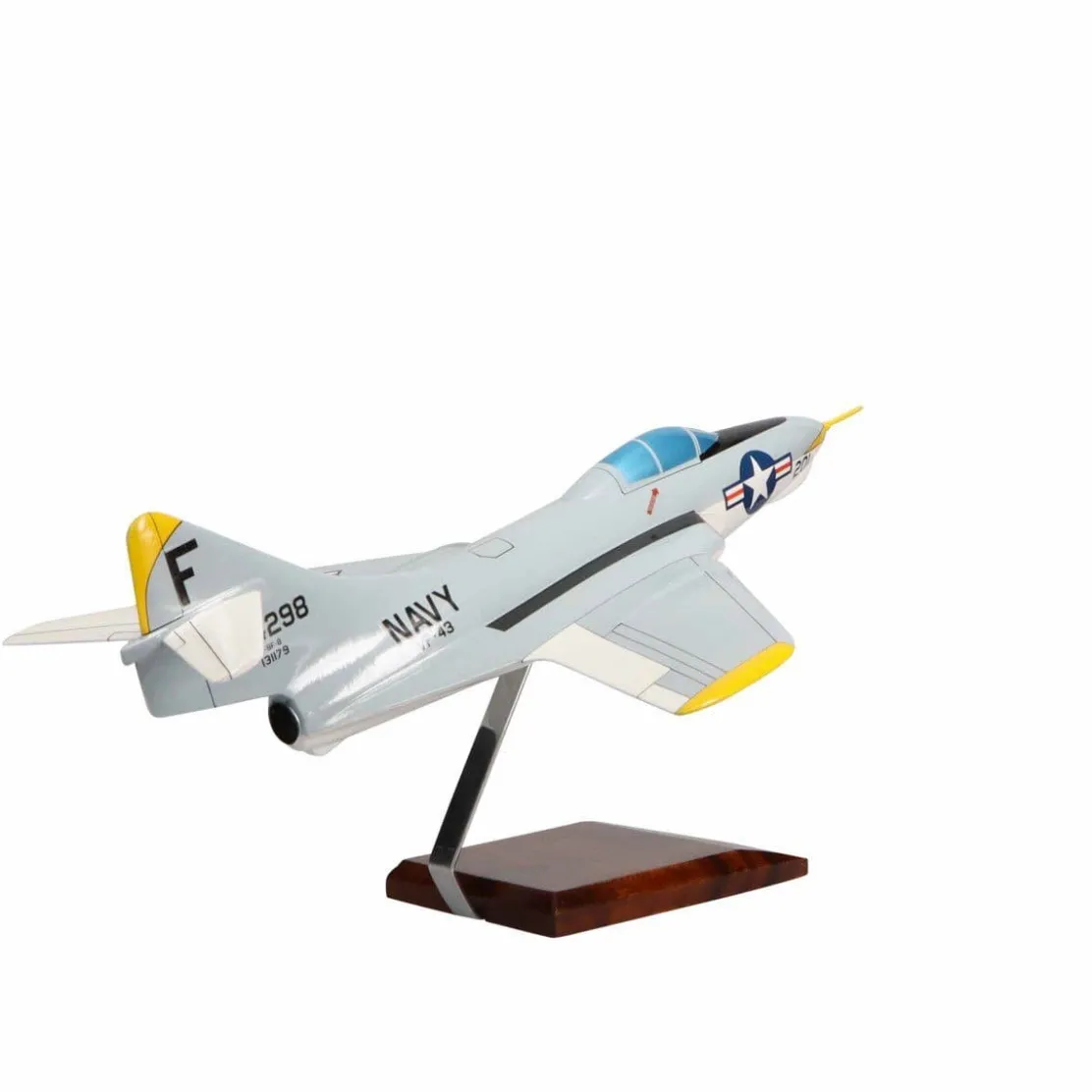 Grumman F9F-8 Cougar Large Mahogany Model