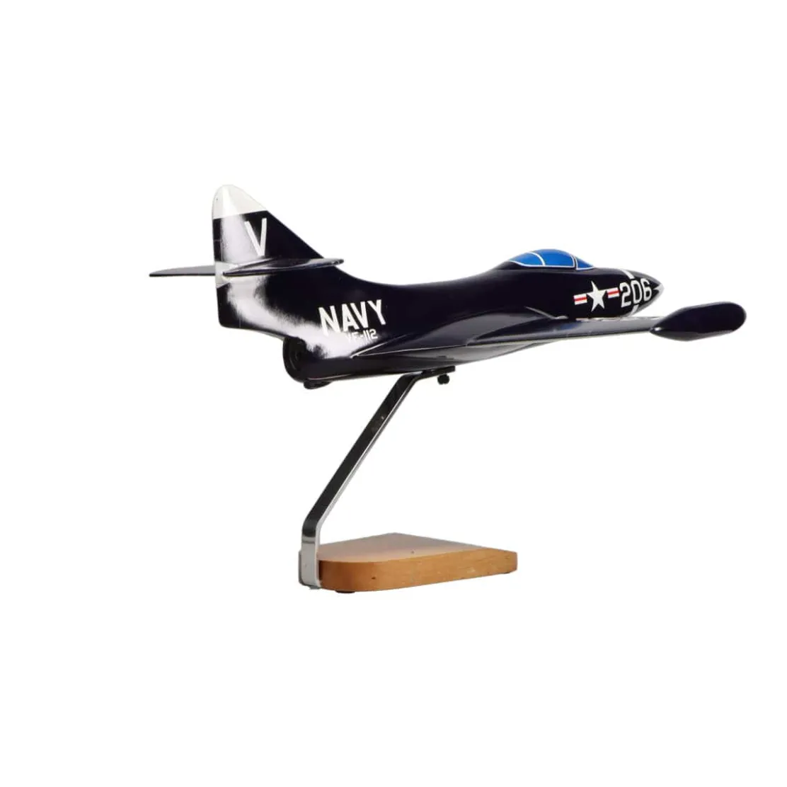 Grumman F9F-5 Panther Large Mahogany Model