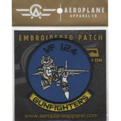 Gunfighters VF-124 F-14 Iron-On Patch by Aeroplane Apparel Co.