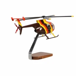 Hughes Helicopters 500D Magnum PI Clear Canopy Large Mahogany Model
