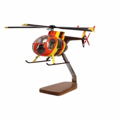 Hughes Helicopters 500D Magnum PI Clear Canopy Large Mahogany Model