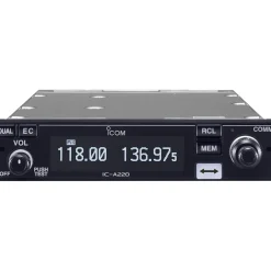 Icom A220T TSO'd Panel Mount VHF Air Band Transceiver with OLED Display (8.33/25 kHz)