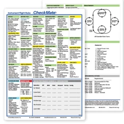 Instrument Flight Rules 2 Checkmate+ Standard Size Comprehensive Pilot Checklist (Modernized and Updated)