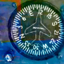 Instruments 7 - Compass Frank Martin Aviation Art Print