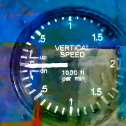 Instruments 6 - Vertical Speed Indicator Frank Martin Aviation Art Print