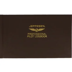 Jeppesen Professional Pilot Logbook Durable 10-Year Flight Record